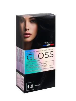 FIX Краска для волос  GLOSS цвет Черный 1.0
