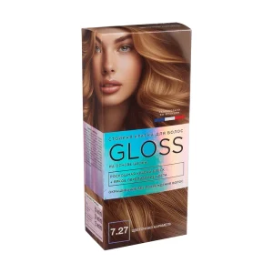 FIX Краска для волос  GLOSS цвет Цветочная карамель 7.27