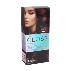 FIX Краска для волос  GLOSS цвет Каштан 4.0