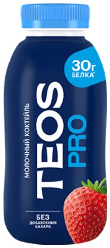 Teos молочный коктейль клубника 330 г