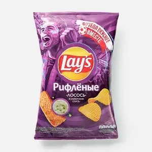 Чипсы рифленые Lays Лосось 140г