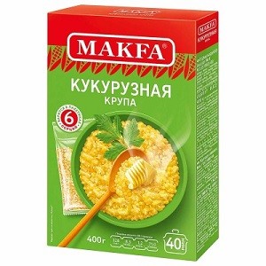 Makfa каша кукурузная 6 пакетиков 400г