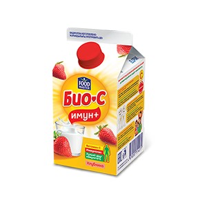 FoodMaster Питьевой йогурт Био-С Имун+ 3,2% 500г Клубника